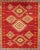 Tribal Turkish Konya Rug With Diamond Design in Beautiful Royal Red Background For Sale - Image 9 of 13