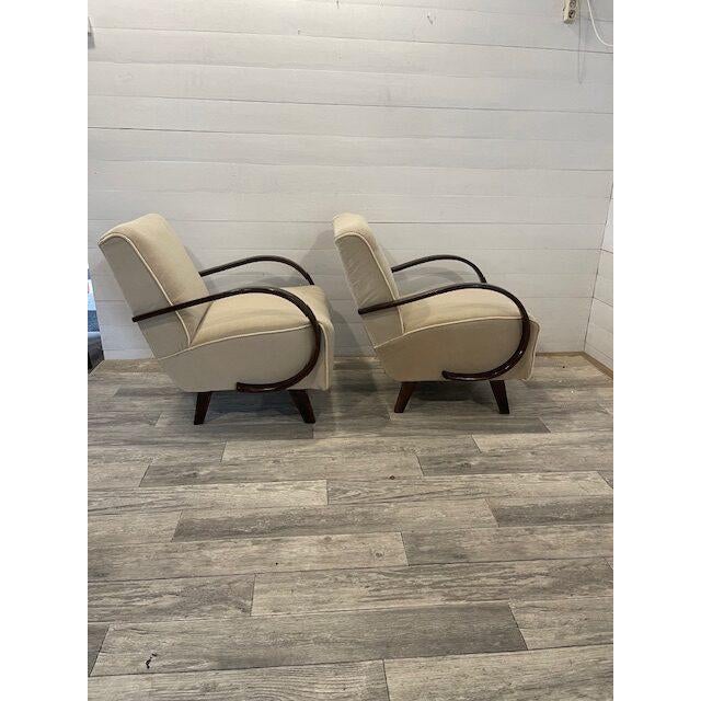 1920s Art Deco Relax Chairs from Halabala, 1930s, Set of 2 For Sale - Image 5 of 10