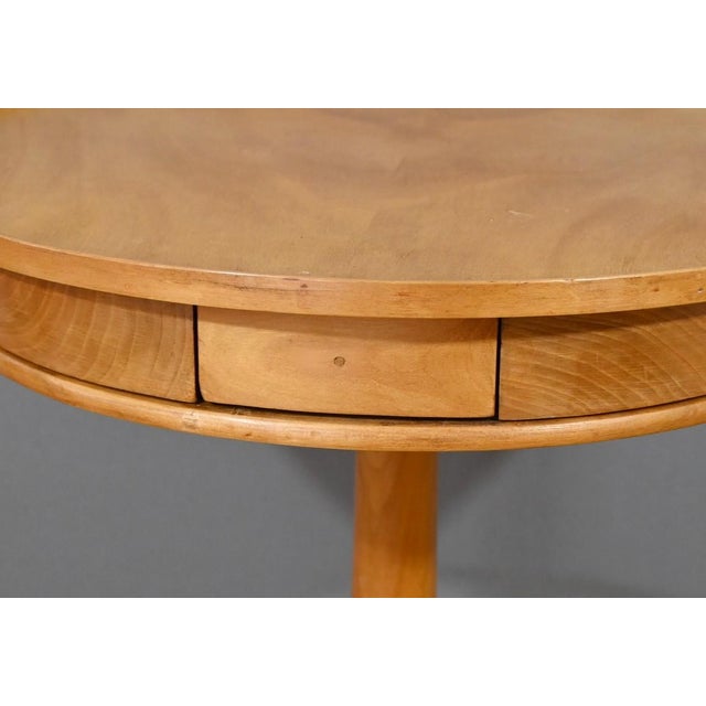 Brown Pedestal Table in Cherry For Sale - Image 8 of 18