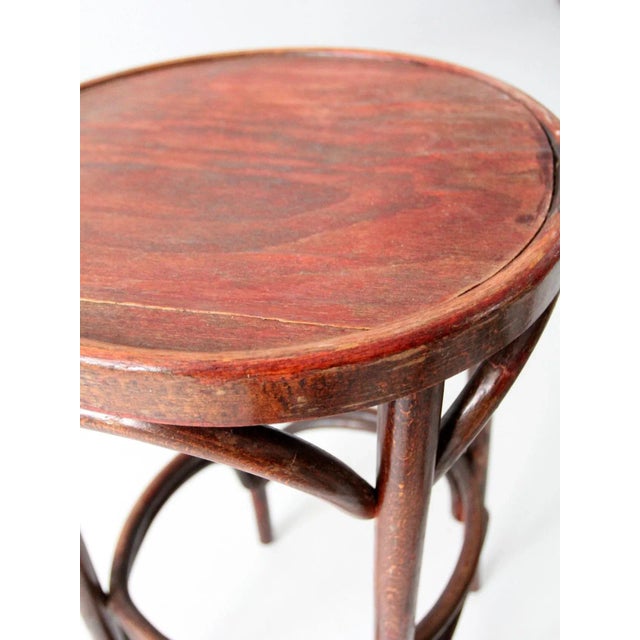 Wood Mid-Century Bentwood Stools For Sale - Image 7 of 12
