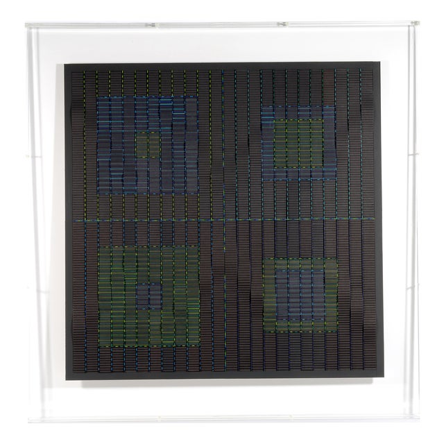 Françoise Luciani, Large Wavy Black Square For Sale