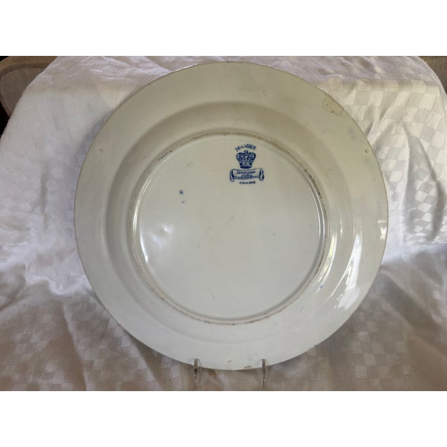 Royal Blue Early 19th Century Mason's Blue Willow Ironstone Dinner Plate For Sale - Image 8 of 9