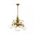 Hollywood Regency Floral Chandelier, 1970s For Sale - Image 15 of 16