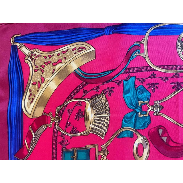 1960s Hermès Silk Scarf « Étriers » 1964 For Sale - Image 5 of 8