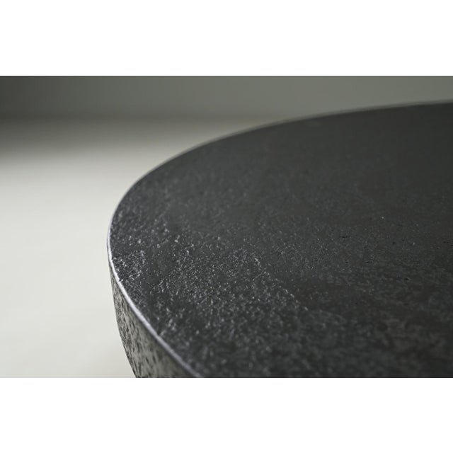 Black Vintage Dutch Brutalist Resin Stone Coffee Table, 1970s For Sale - Image 8 of 9
