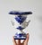 Vintage Portuguese Blue and White Ceramic Urn-Shaped Vase For Sale - Image 9 of 9