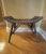 Campaign Late 20th Century Driftwood-Color Rattan and Bamboo Bench or Footstool For Sale - Image 3 of 11
