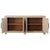 Farmhouse Modern Wood Lattice 4-Door Sideboard Credenza For Sale - Image 3 of 5