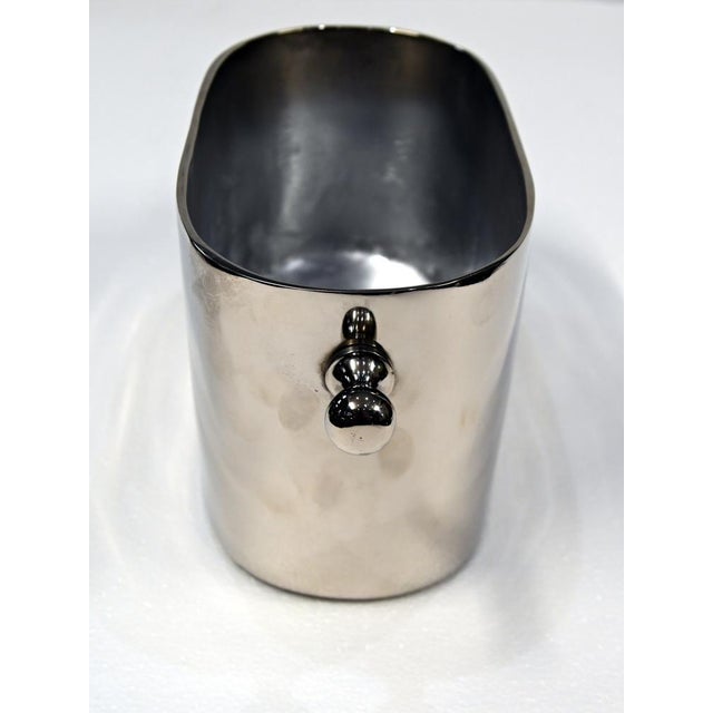 French Silver-Plated Champagne Cooler from Cuvée Du Louvois, 2000 For Sale - Image 3 of 7