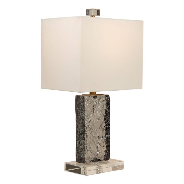 Azure Smoke Accent Lamp For Sale