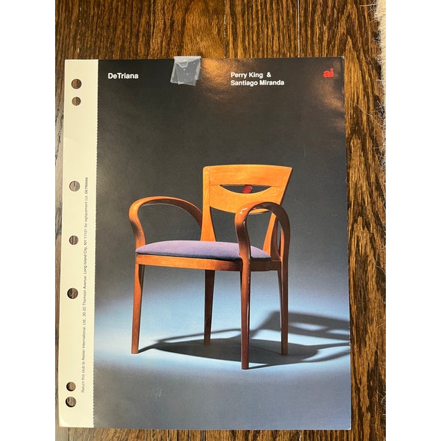 Set of 6 DeTriana Dining Armchairs by Perry King & Santiago Miranda for Atelier International, Italy, 1993 For Sale - Image 15 of 16