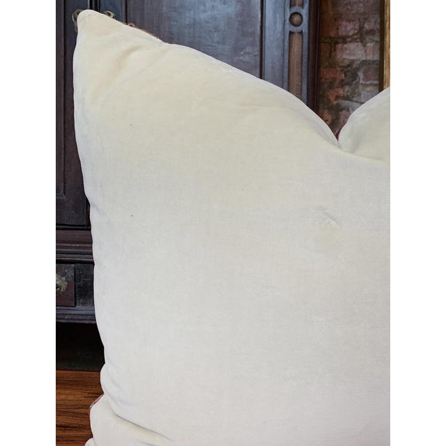 Red Custom Red Kilim Rug Pillow For Sale - Image 8 of 8