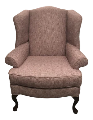1990s Traditional Pink Wingback Chair