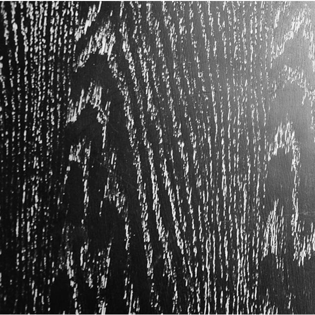 Contemporary Matthew Izzo Home Jefferson Oval Black Cerused Oak Dining Table on Pedestal Base For Sale - Image 3 of 4