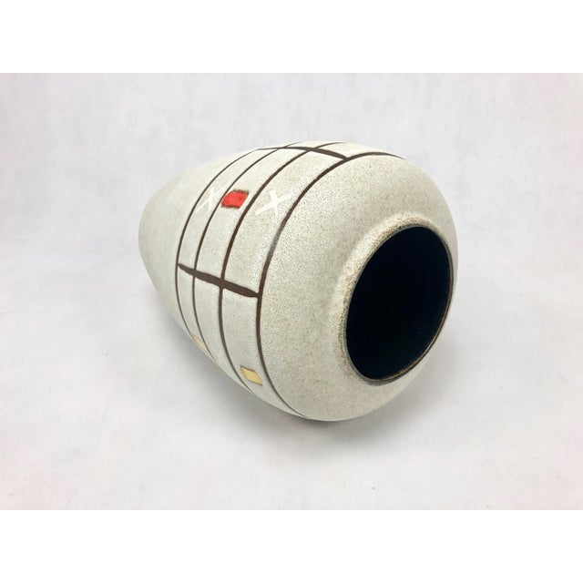 Beige Mid-Century Floor Vase from Scheurich, 1960s For Sale - Image 8 of 10