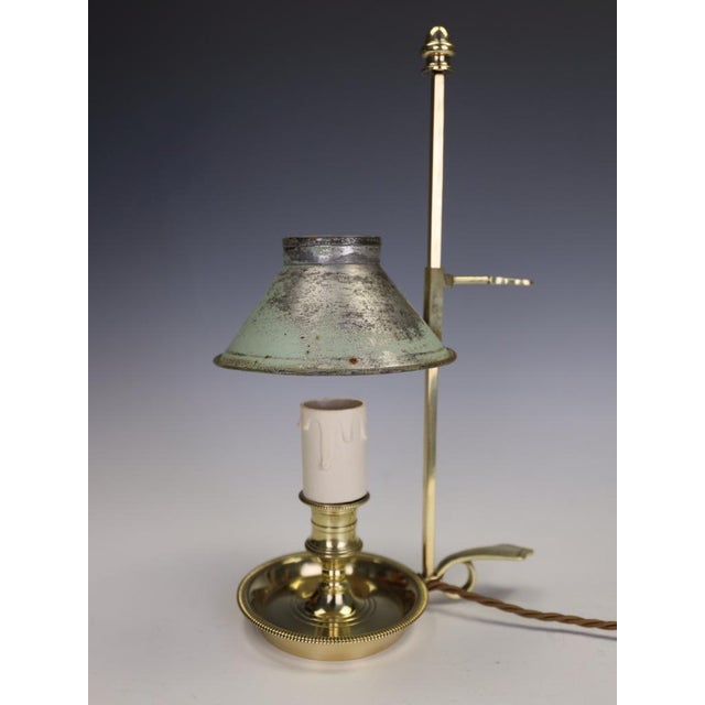 Antique 19th Century French Brass and Tôle Bouillotte Desk Lamp, 1900 For Sale - Image 15 of 18
