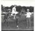1960s black and white photograph of a jockey, horse and trainer. Unsigned or marked. Combined shipping available, please...