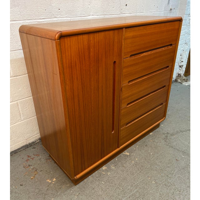 Wood Mid-Century Teak Gentleman's Chest by the Sun Cabinet Co LTD For Sale - Image 7 of 18