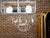 Vintage Rock Crystal, Oyster and Steel Basket Six-Light Chandelier, US Wired For Sale - Image 12 of 12