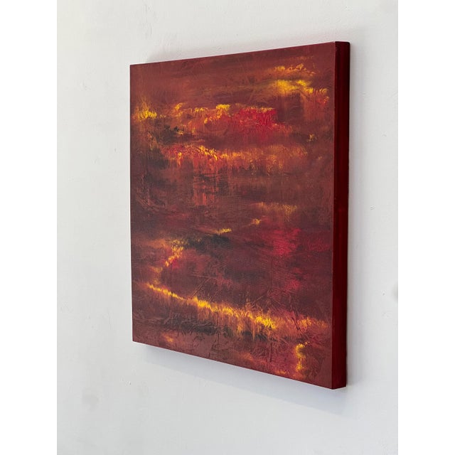 Textile "Santa Ana" Contemporary Abstract Acrylic Painting by Nina Weintraub For Sale - Image 7 of 11