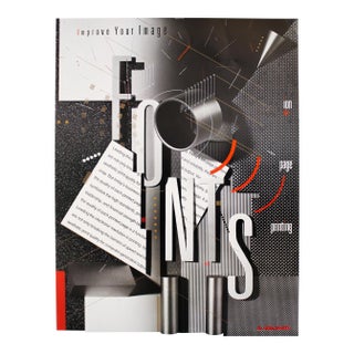 1994 Original American Poster, Delphax Fonts (The 100 Best Posters Collection) For Sale