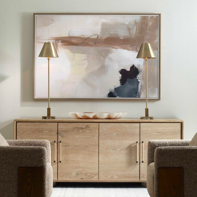 Kenneth Ludwig Chicago Bluster Framed Abstract Canvas For Sale - Image 4 of 5