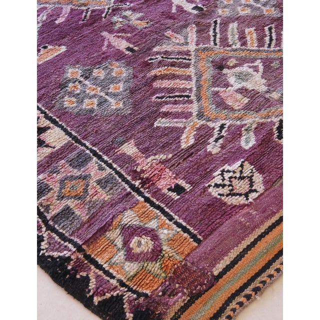 1960s Highly Collectible Authentic Moroccan Rug - 13.3 X 6.23 Ft For Sale In Cleveland - Image 6 of 9