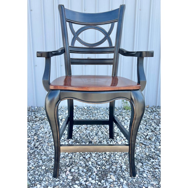 2000 - 2009 Hooker Furniture Preston Ridge Counter Stools - A Pair For Sale - Image 5 of 12