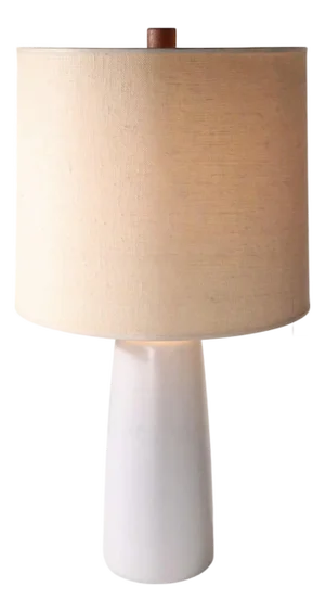 Mid 20th Century Ceramic Table Lamp by Martz With Original Shade