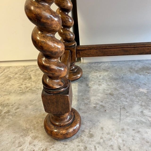 Bausman Bench-Made Barley Twist Console Desk/Table For Sale - Image 9 of 14