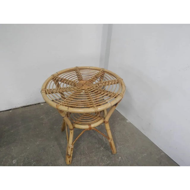 Rattan Garden Seating, 1970s, Set of 4 For Sale - Image 9 of 12