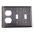 Vintage Bakelite Duplex Outlet Gang Light Switch Plate Cover For Sale