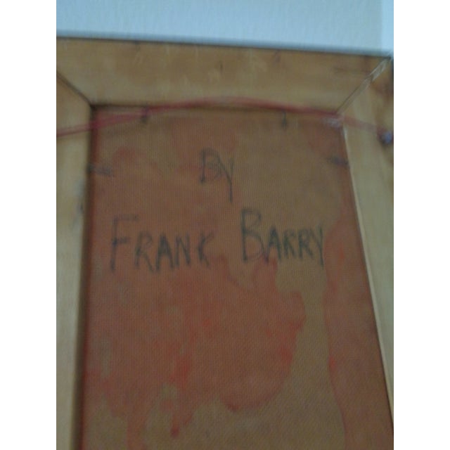 Modern 1970s Still LIfe Painting With Flowers in Vase, Signed, Framed For Sale - Image 3 of 3