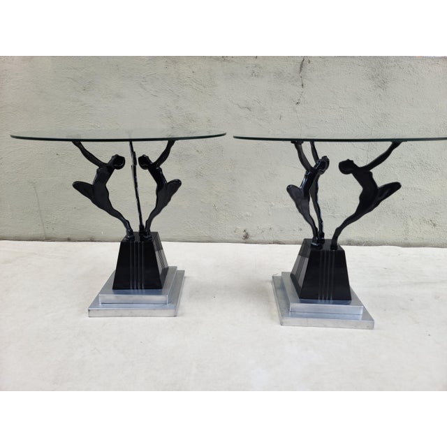 Art Deco Round Side Table For Sale - Image 9 of 11