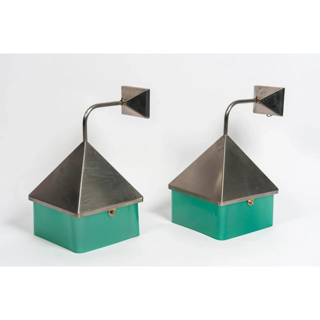 Turquoise Murano Glass Sconce by Gino Cenedese, 1970s For Sale - Image 8 of 10