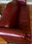 Mid 20th Century Gunlocke Oxblood Leather Camelback Sofa With Nailhead Trim For Sale - Image 9 of 13