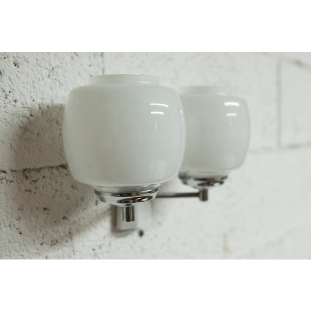 1960s Vintage Italian Double Wall Light by Targetti Sankey, 1960 For Sale - Image 5 of 14