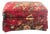 Red Chintz Ottoman For Sale