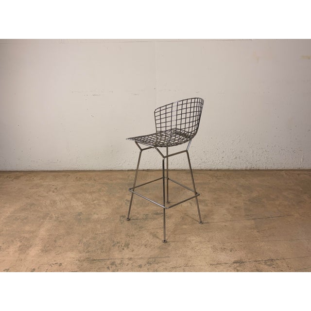 Mid-Century Modern Harry Bertoia Bar Stool 427 for Knoll International, 1970s For Sale - Image 3 of 15