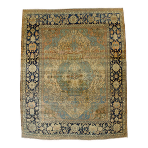 Fine Antique Persian Mohtasham Kashan Rug 9’6” X 11’9”
