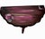 Late 20th Century Hand Painted Floral Demi-Lune Console Table in Burgundy and Blush For Sale - Image 4 of 6