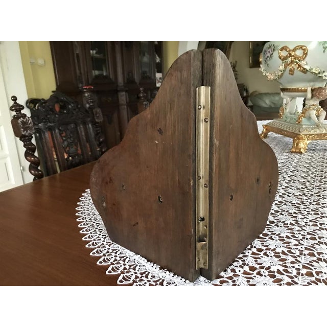 1970s Small Corner Oak Wall Shelf, 1970s For Sale - Image 5 of 18