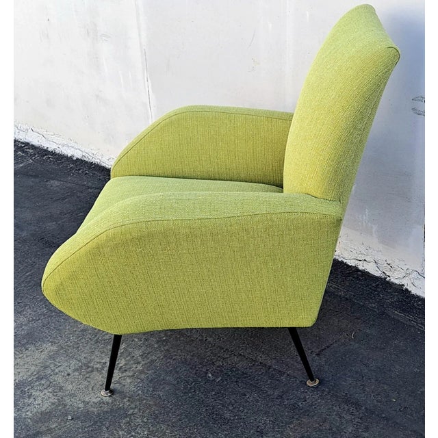 Mid-Century Modern Midcentury Italian armchair For Sale - Image 3 of 8