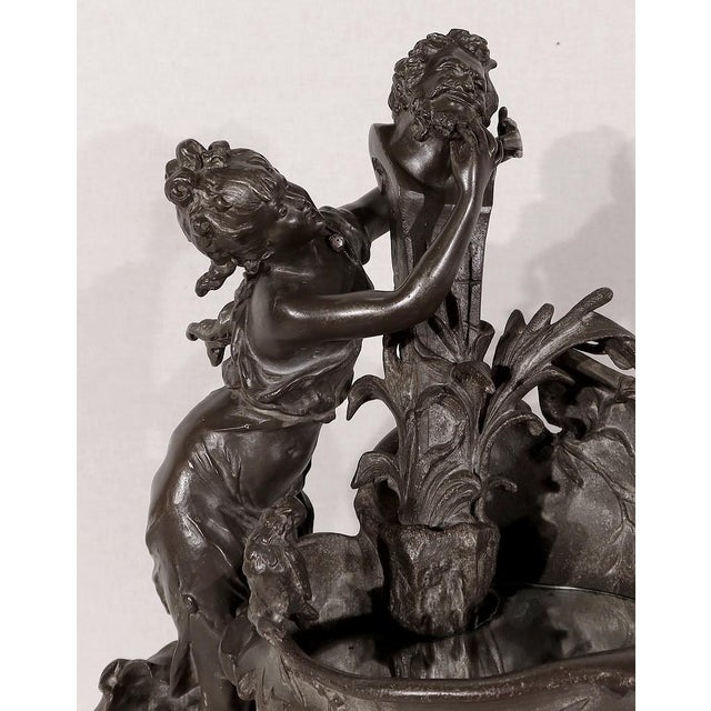 Metal G. Van De Voorde, La Fontaine, 1900, Pewter For Sale - Image 7 of 18
