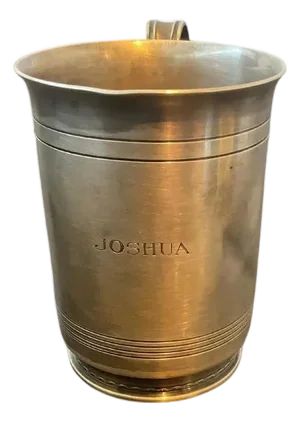 1960s Sterling Tiffany Cup Inscribed Joshua