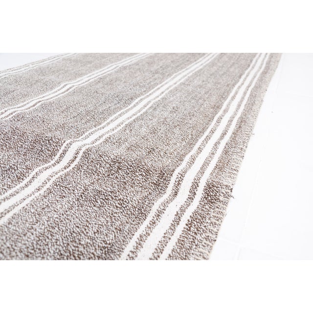 Turkish Mid 20th Century Natural Handmade Anatolian Kilim Runner For Sale - Image 3 of 7