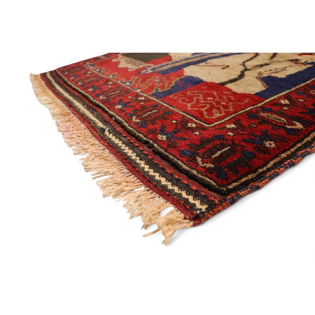 Vintage Hand-Knotted Wall Rug, 1970s For Sale - Image 14 of 18