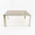 Renato Zevi Italian Mid Century Chrome Brass and Glass Square Coffee Table This table is 36 wide x 36 deep x 16 inches...
