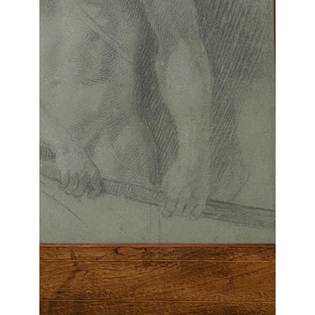 Academic Sketch of a Warrior, Italy Circa 1800 For Sale - Image 4 of 5