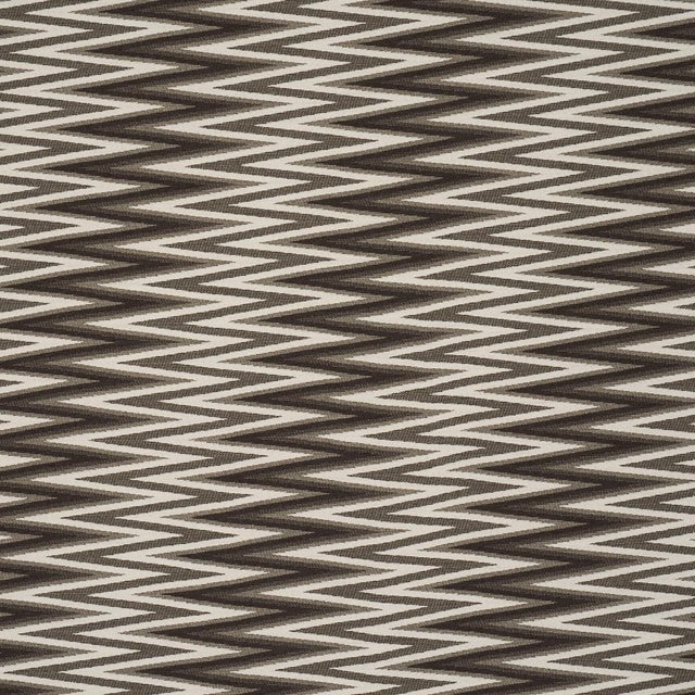 Schumacher Wedge Weave Fabric In Green For Sale